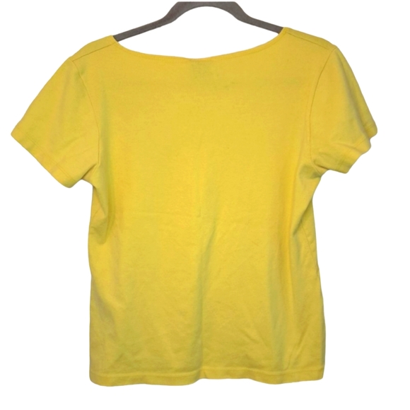 FUBU Y2K Yellow Short Sleeved Logo Tee Size XL - Picture 2 of 6